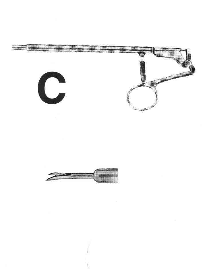 İZOLESİZ MAKAS C MODEL SAPLI ÇAP : 5MM L:36CM